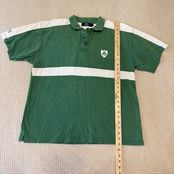 Cotton Traders Vintage Men's Ireland Green Rugby Shirt Large Futbol Soccer 2001 - Picture 2 of 7